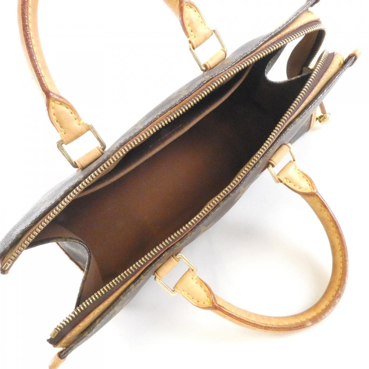 LOUIS VUITTON M40009 Handbag Monogram 黑色 Monogram 中古品B - 縮圖 9