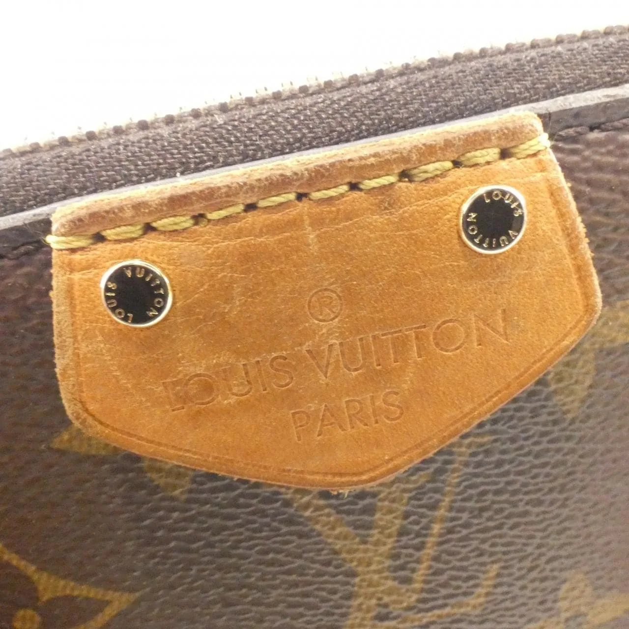 LOUIS VUITTON M48813 Handbag Monogram 黑色 Monogram 中古品B - 縮圖 4