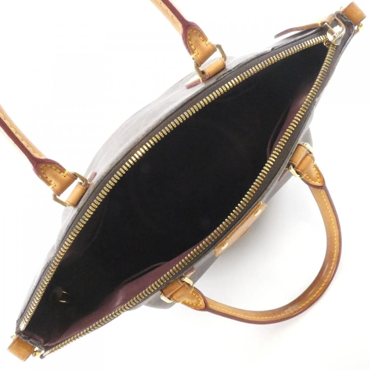 LOUIS VUITTON M48813 Handbag Monogram 黑色 Monogram 中古品B - 縮圖 10