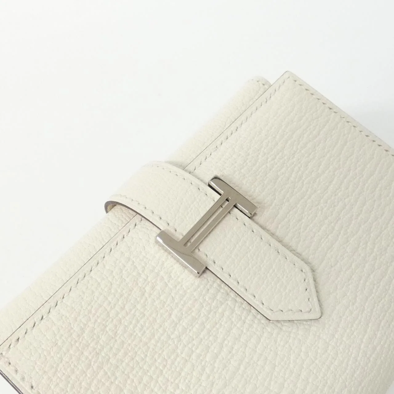 HERMES 082876CK Wallet Leather Black Leather Rank A - Thumbnail 3