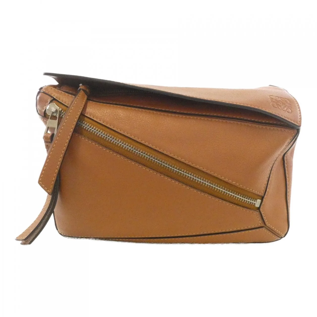 LOEWE Puzzle B510P35X09 Shoulder Leather Black