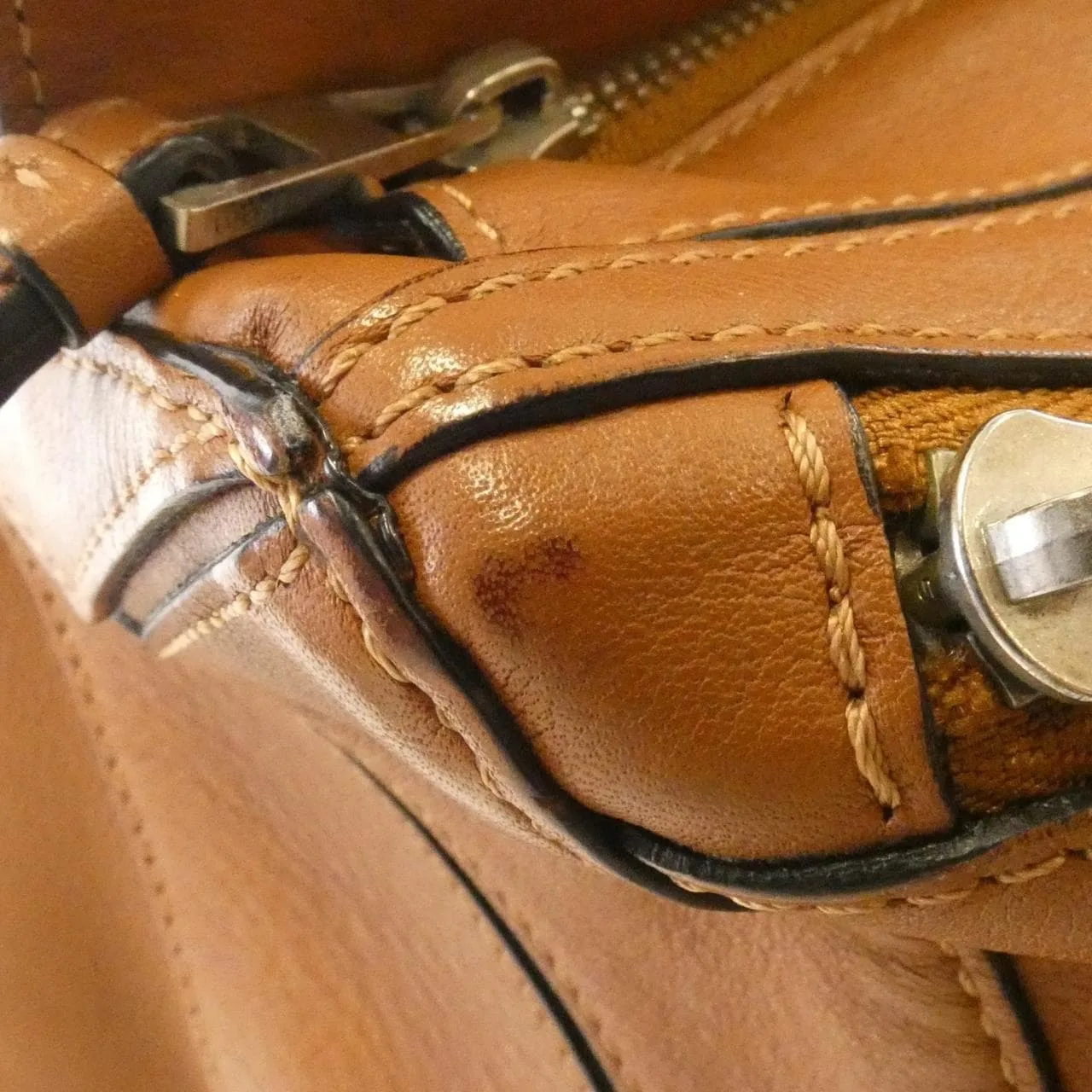 LOEWE Puzzle B510P35X09 Shoulder Leather 黑色 皮革 中古品B - 縮圖 4