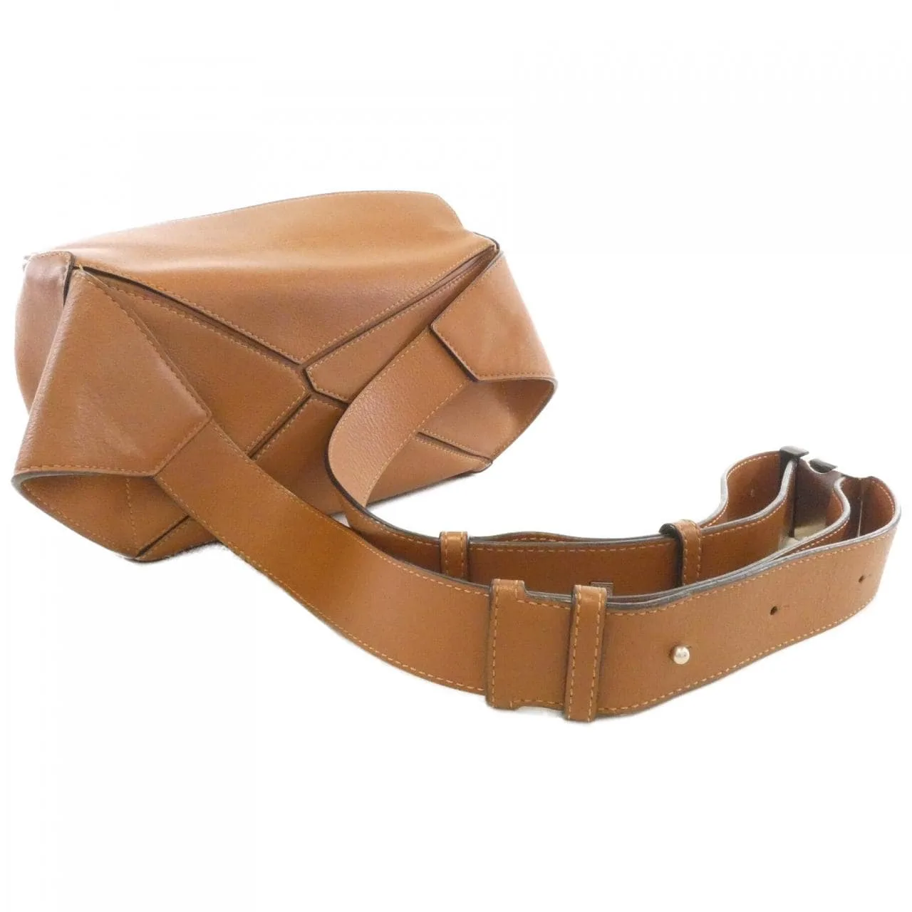 LOEWE Puzzle B510P35X09 Shoulder Leather 黑色 皮革 中古品B - 縮圖 5