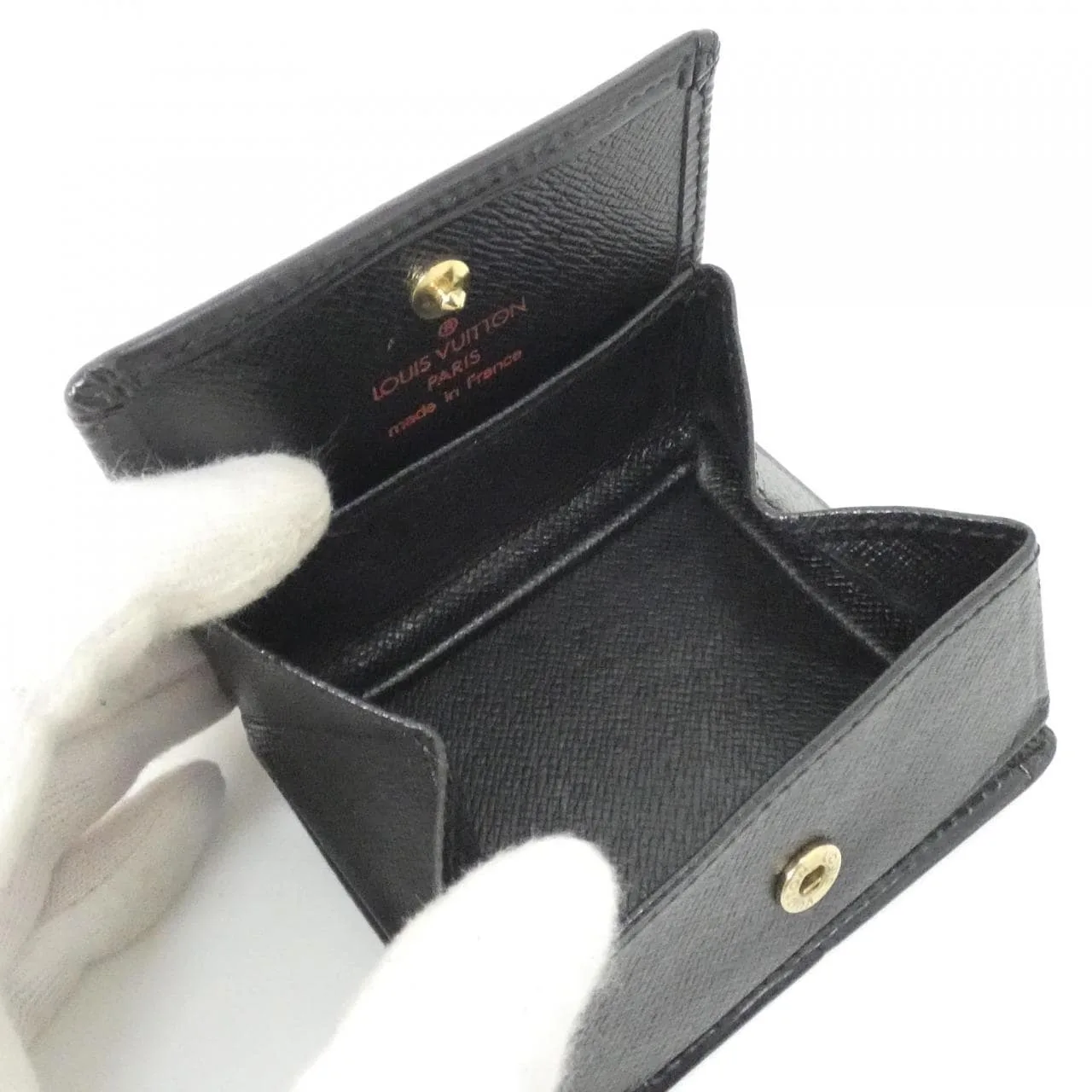LOUIS VUITTON M63692 Coin Case Epi 黑色 Epi 中古品A - 縮圖 6