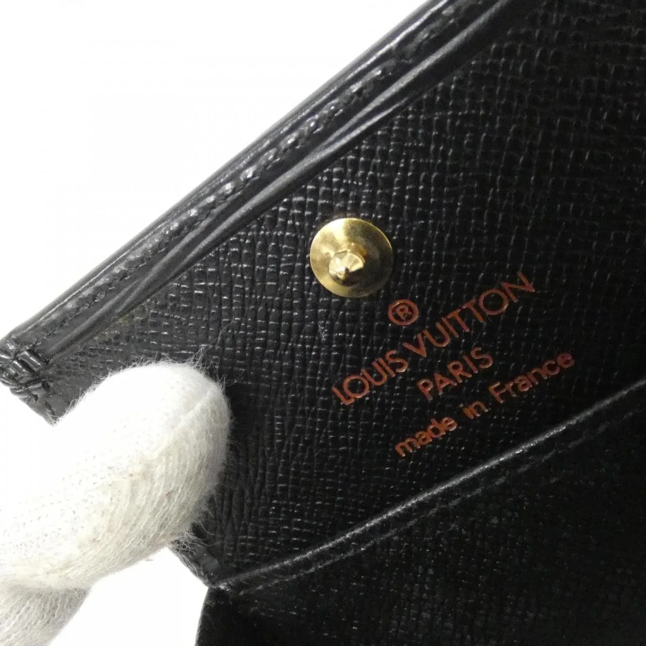 LOUIS VUITTON M63692 Coin Case Epi 黑色 Epi 中古品A - 縮圖 7
