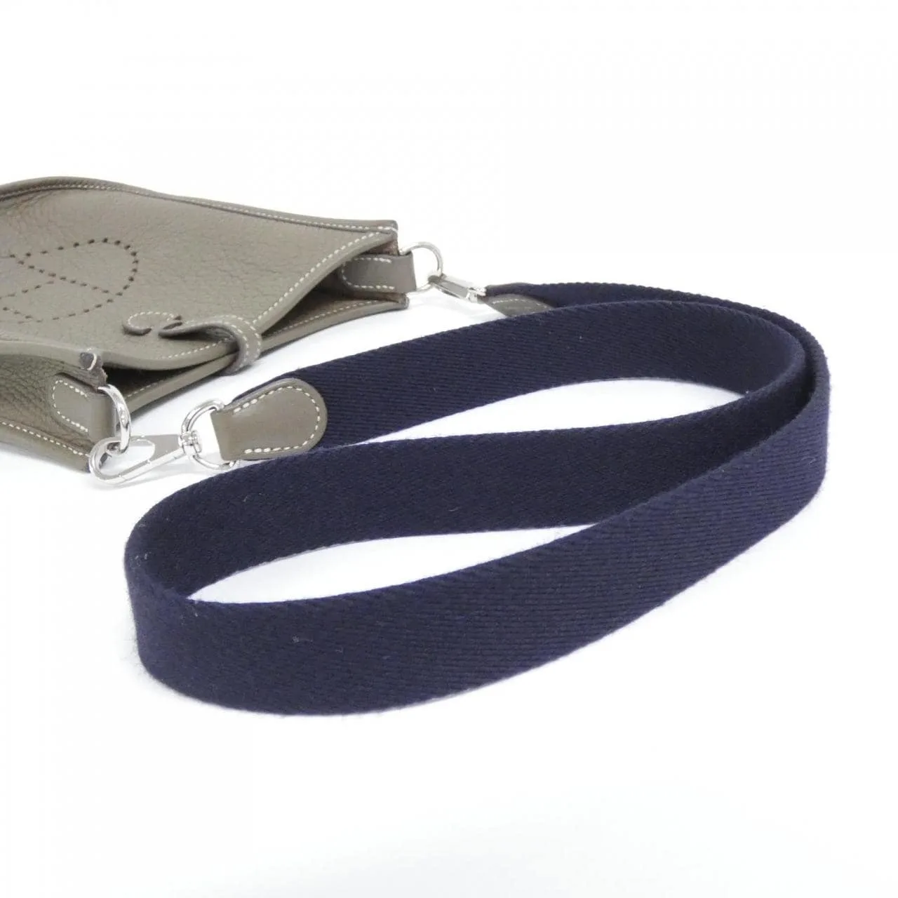 HERMES Evelyne 085945CK Shoulder Clemence Etoupe Clemence 皮 中古品A - 縮圖 6