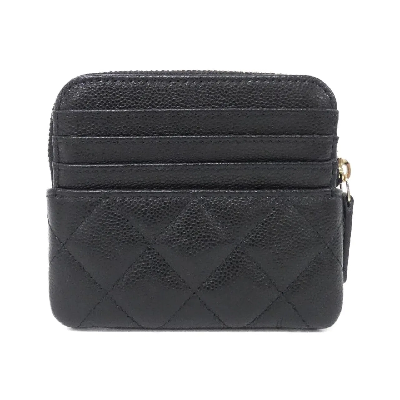 CHANEL Timeless Classic AP2061 Coin Case Grained Calfskin 黑色 荔枝紋牛皮 中古品A - 縮圖 2