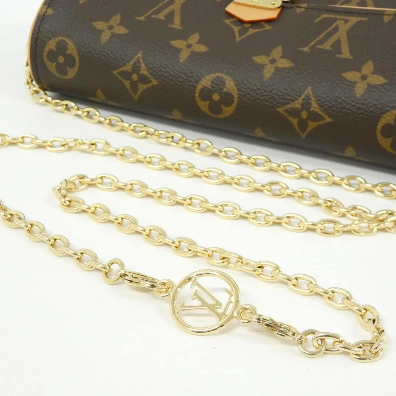 LOUIS VUITTON Pochette M13566 Shoulder Monogram 黑色 Monogram 中古品A - 縮圖 4