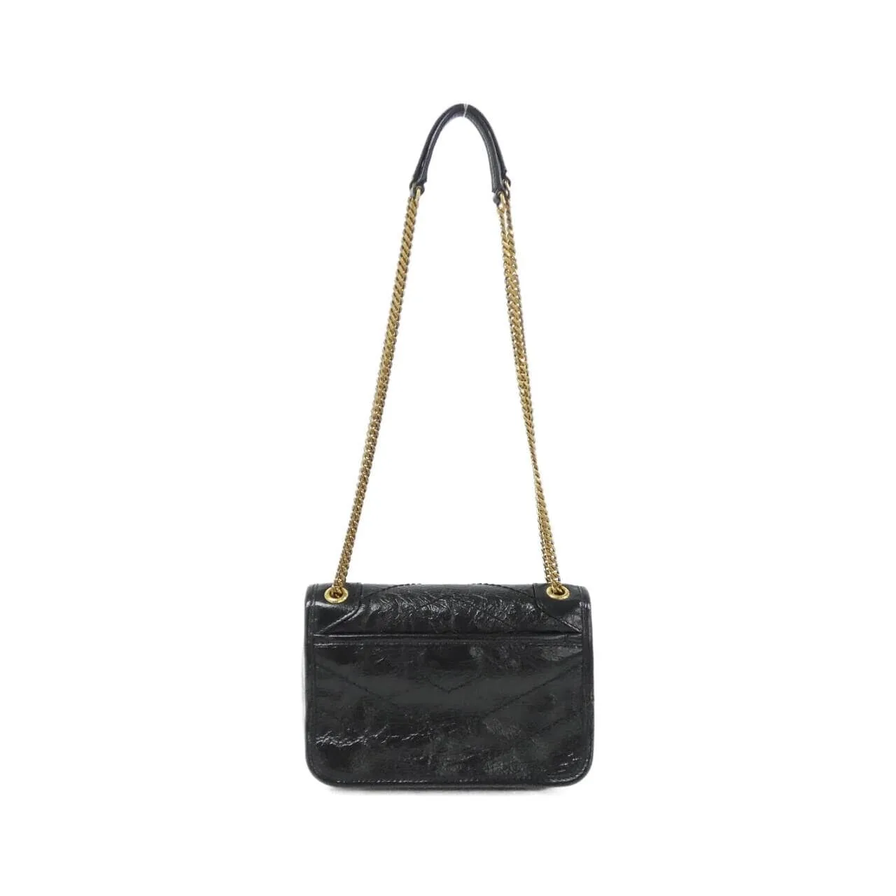 SAINT LAURENT 846087 0EN07 Shoulder Leather Black Leather Rank A - Thumbnail 2