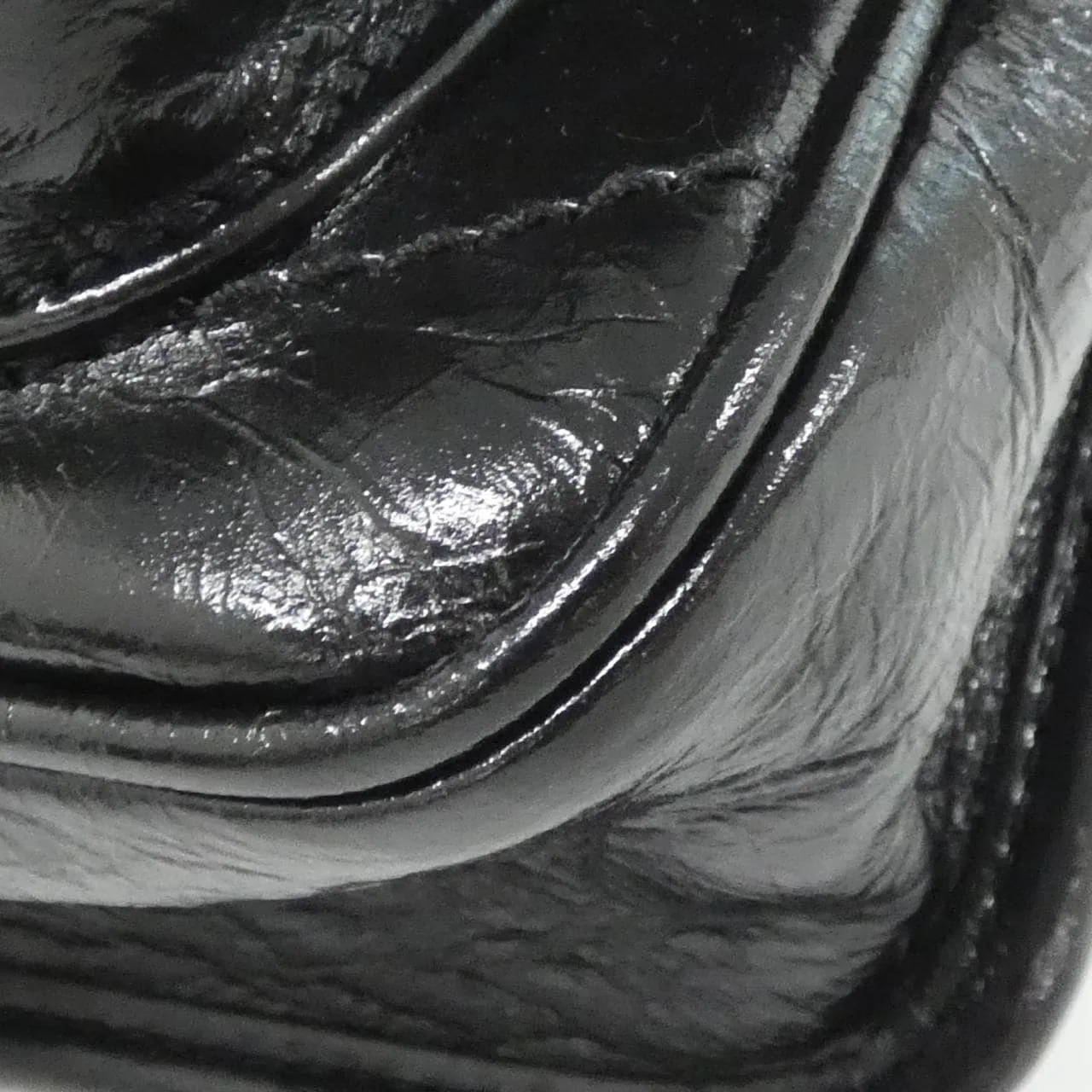 SAINT LAURENT 846087 0EN07 Shoulder Leather Black Leather Rank A - Thumbnail 3