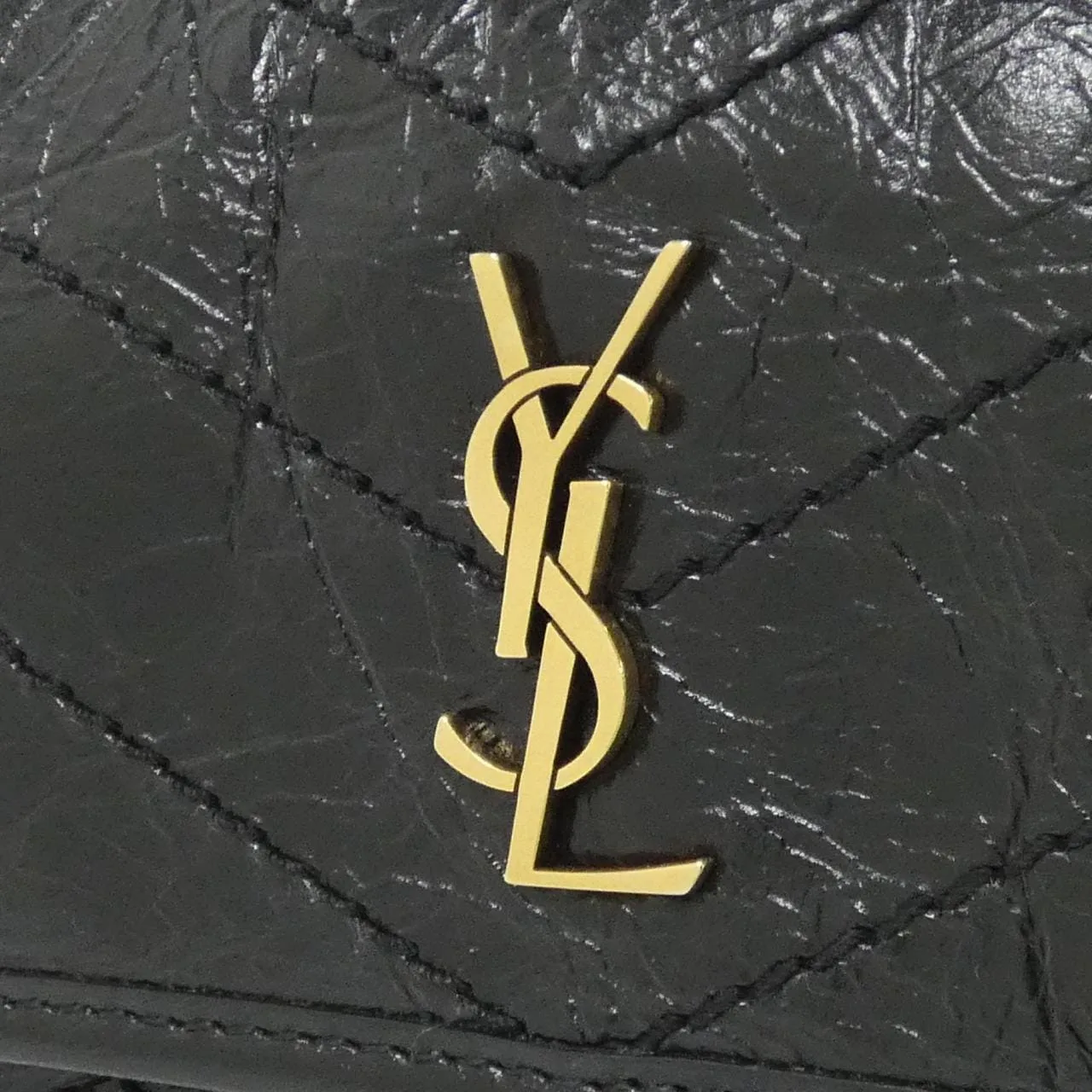 SAINT LAURENT 846087 0EN07 Shoulder Leather Black Leather Rank A - Thumbnail 4