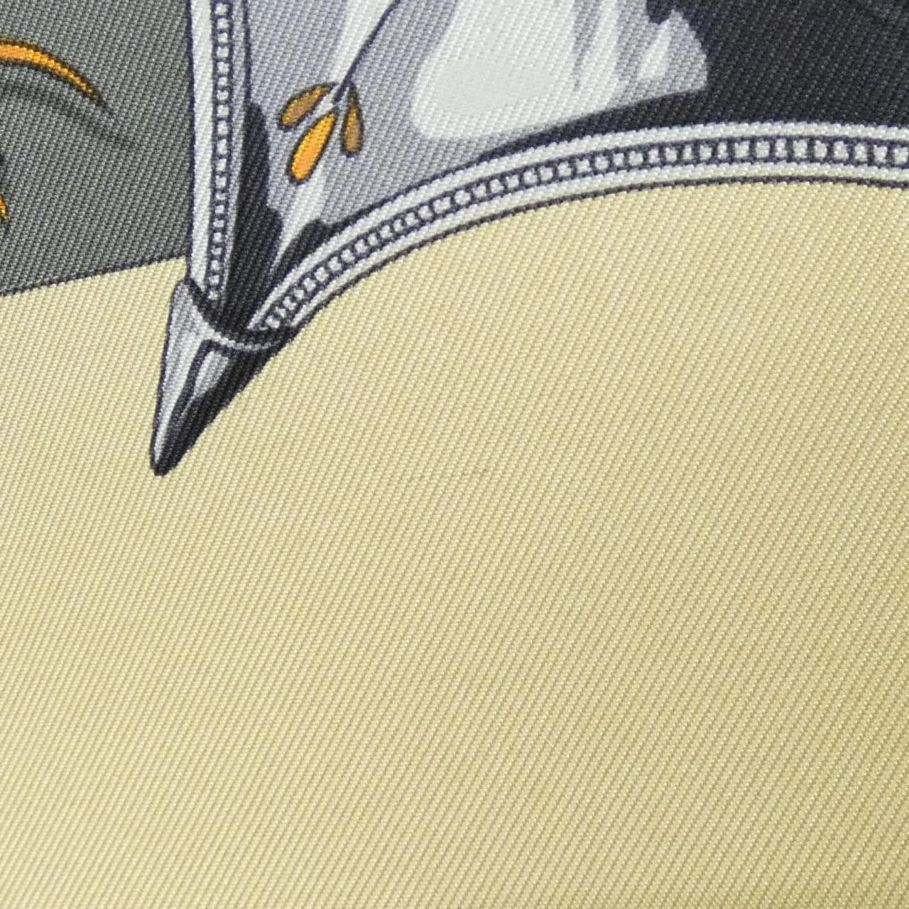 HERMES Scarf 黑色 中古品A - 縮圖 5