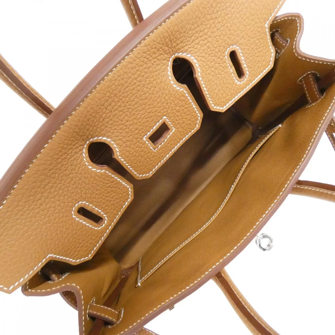 HERMES Birkin 041344CK Handbag Togo Gold Togo Leather Unused - Thumbnail 6