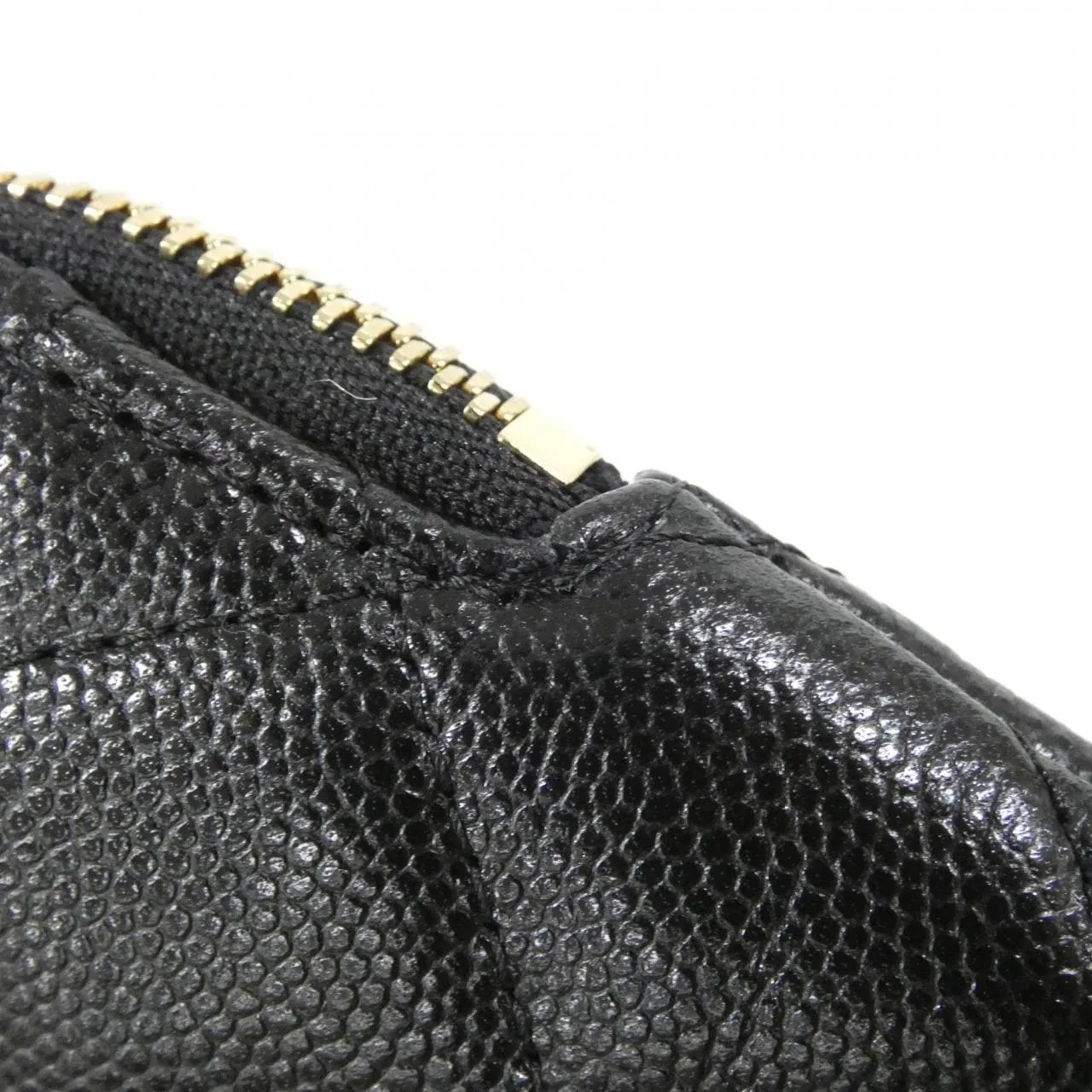 CHANEL AP5081 Coin Case Grained Calfskin 黑色 荔枝紋牛皮 中古品A - 縮圖 3