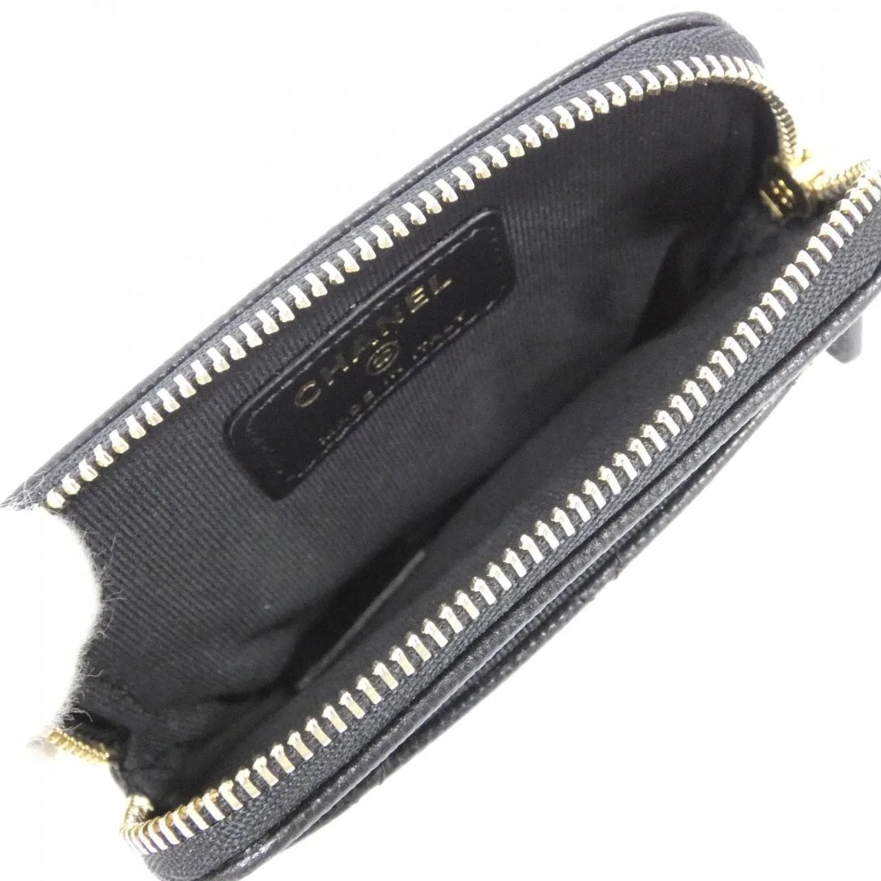 CHANEL AP5081 Coin Case Grained Calfskin 黑色 荔枝紋牛皮 中古品A - 縮圖 6