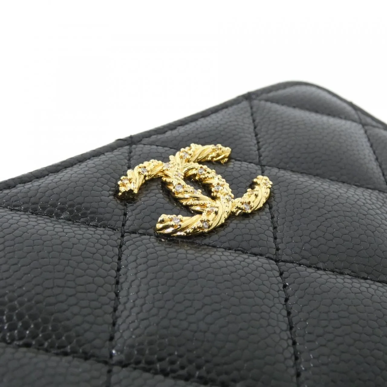 CHANEL AP5078 Coin Case Grained Calfskin Black Grained Calfskin Unused - Thumbnail 5