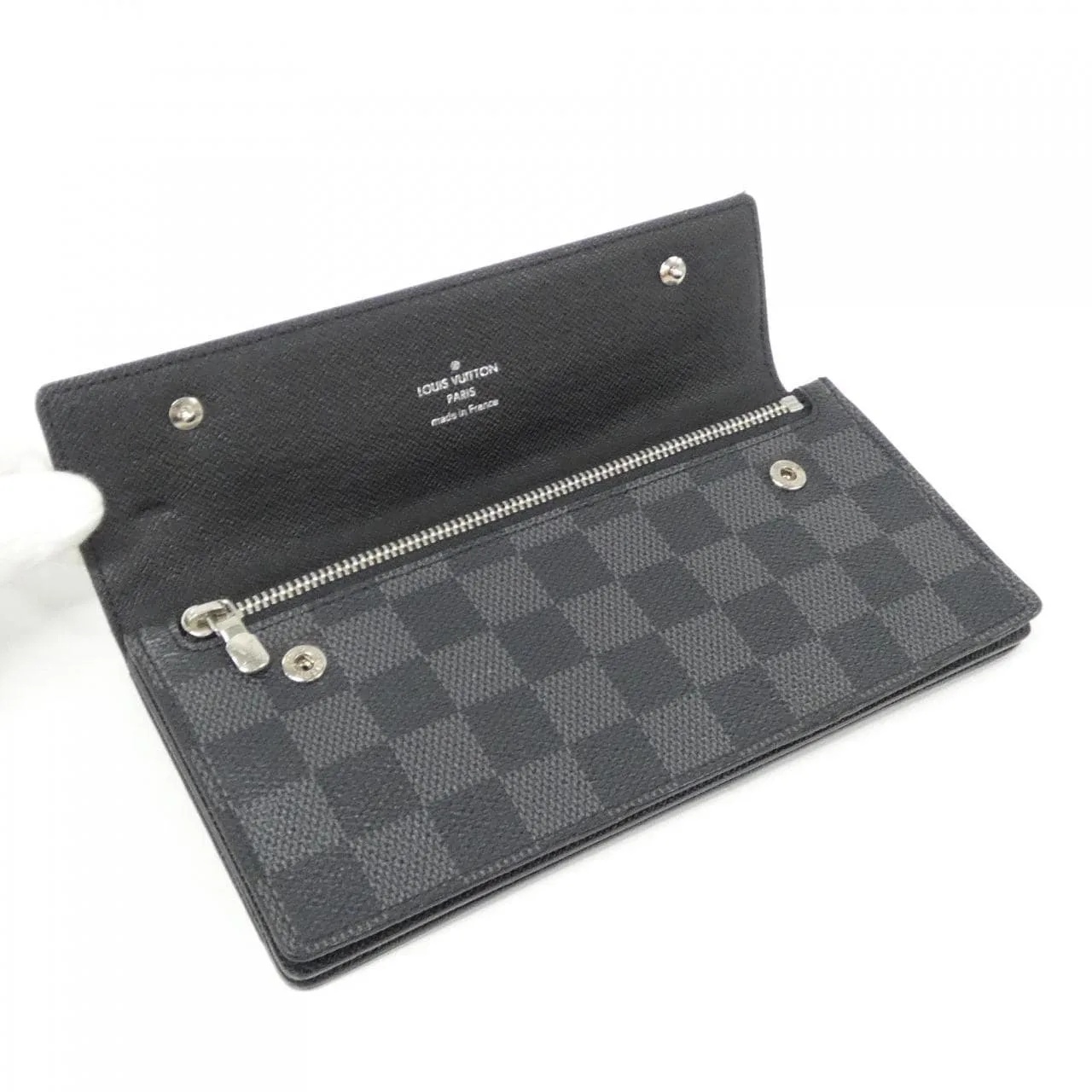 LOUIS VUITTON N60023 Wallet Damier Black Damier Rank A - Thumbnail 5