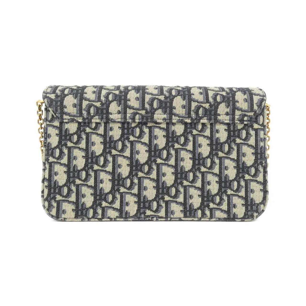 DIOR Saddle S5907CTZQ Wallet Canvas 黑色 帆布 中古品A - 縮圖 2