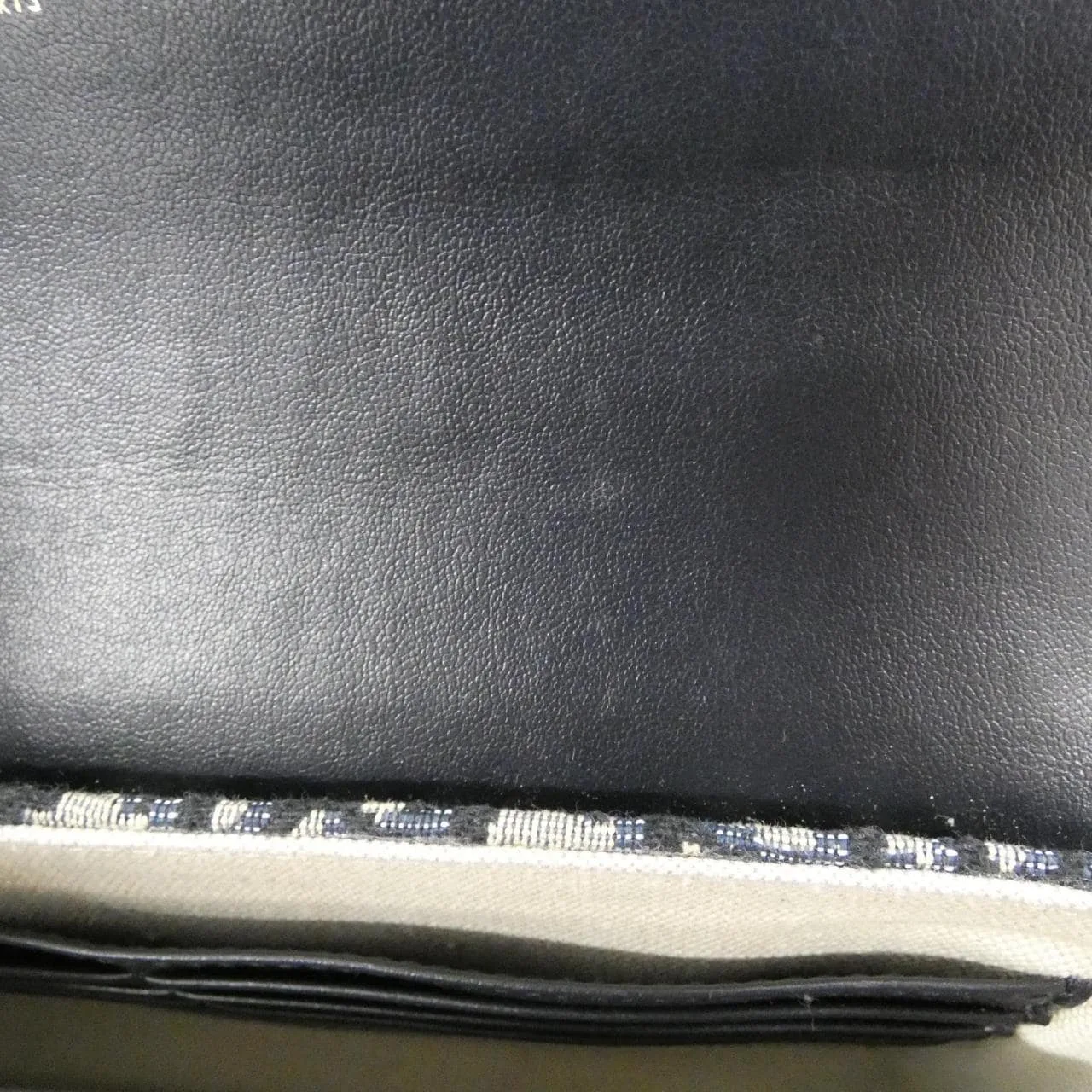 DIOR Saddle S5907CTZQ Wallet Canvas 黑色 帆布 中古品A - 縮圖 6