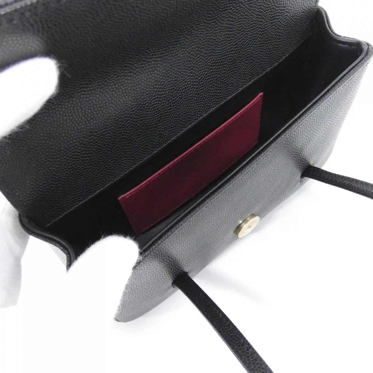 CHANEL AP5068 Shoulder Grained Calfskin 黑色 荔枝紋牛皮 未使用品 - 縮圖 6