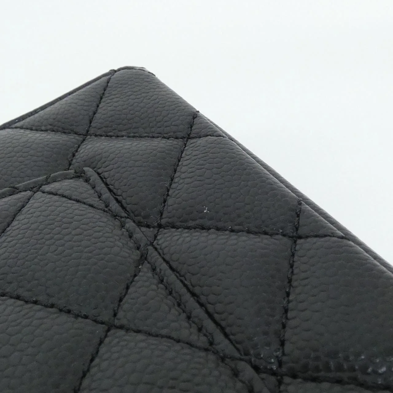 CHANEL 50995 Shoulder Grained Calfskin 黑色 荔枝紋牛皮 中古品A - 縮圖 4