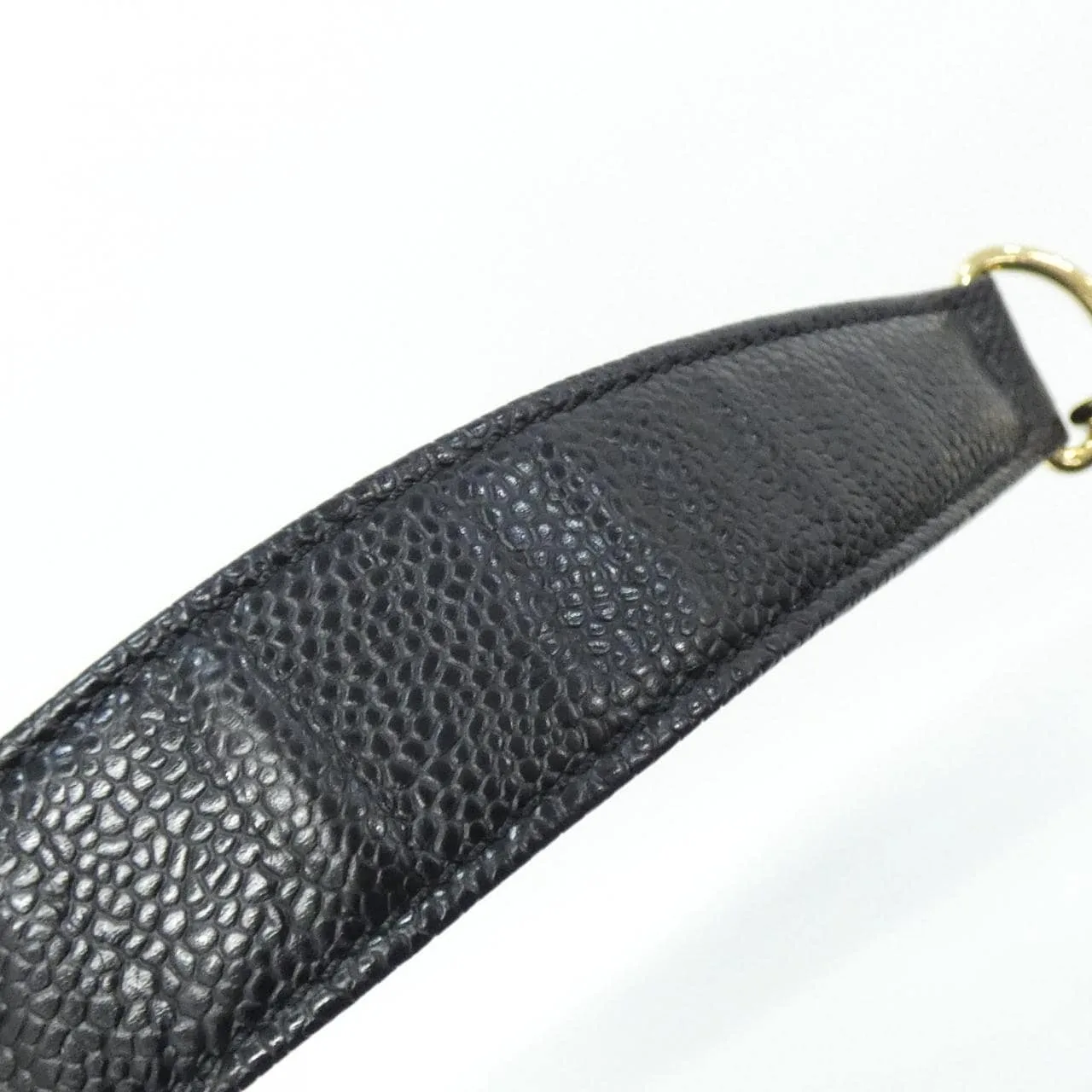 CHANEL 50995 Shoulder Grained Calfskin 黑色 荔枝紋牛皮 中古品A - 縮圖 6