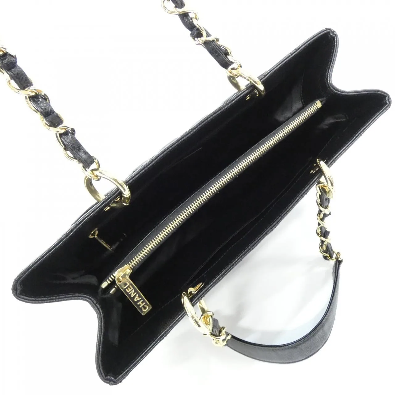 CHANEL 50995 Shoulder Grained Calfskin 黑色 荔枝紋牛皮 中古品A - 縮圖 7