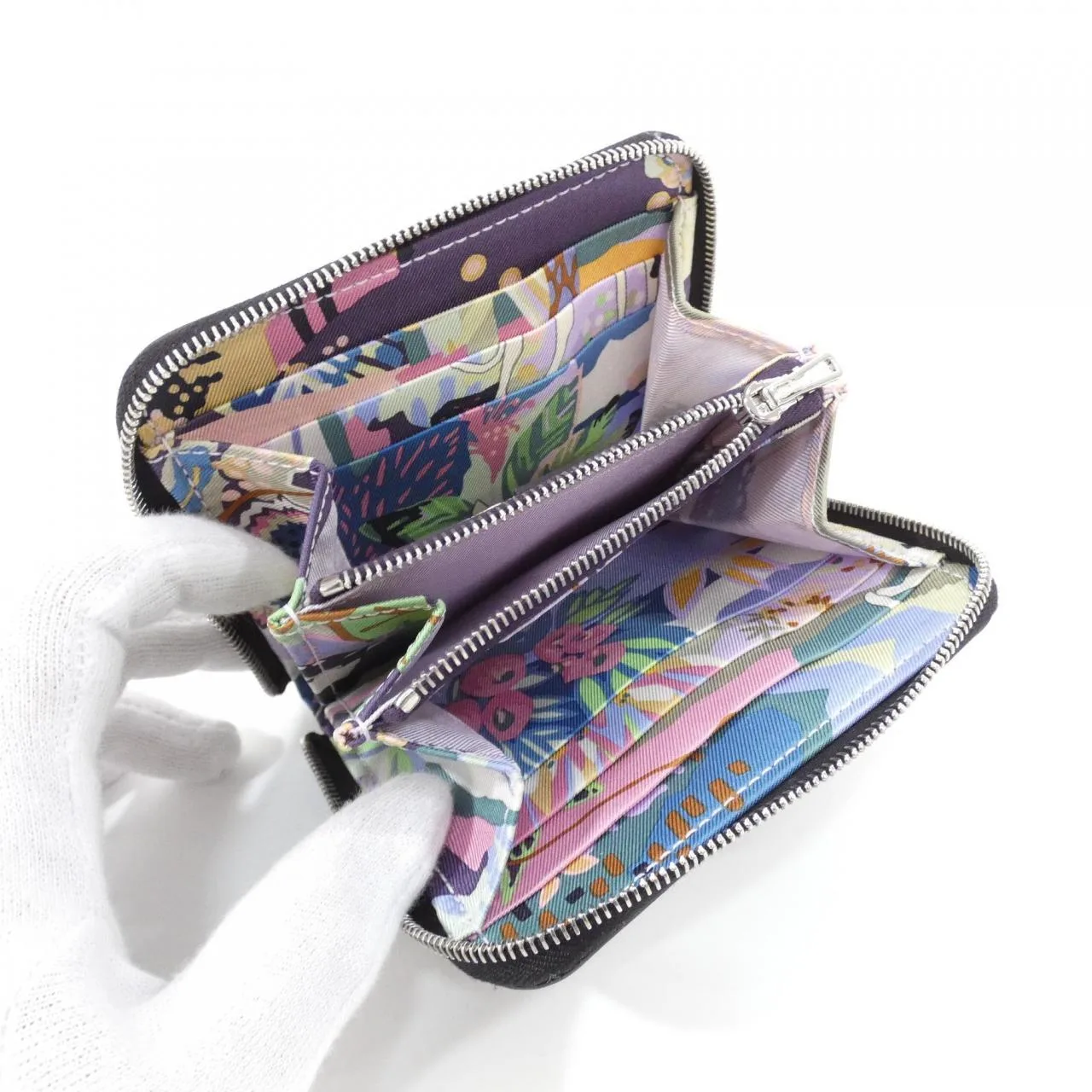 HERMES 084266CK Wallet Epsom 黑色 Epsom 皮 未使用品 - 縮圖 4