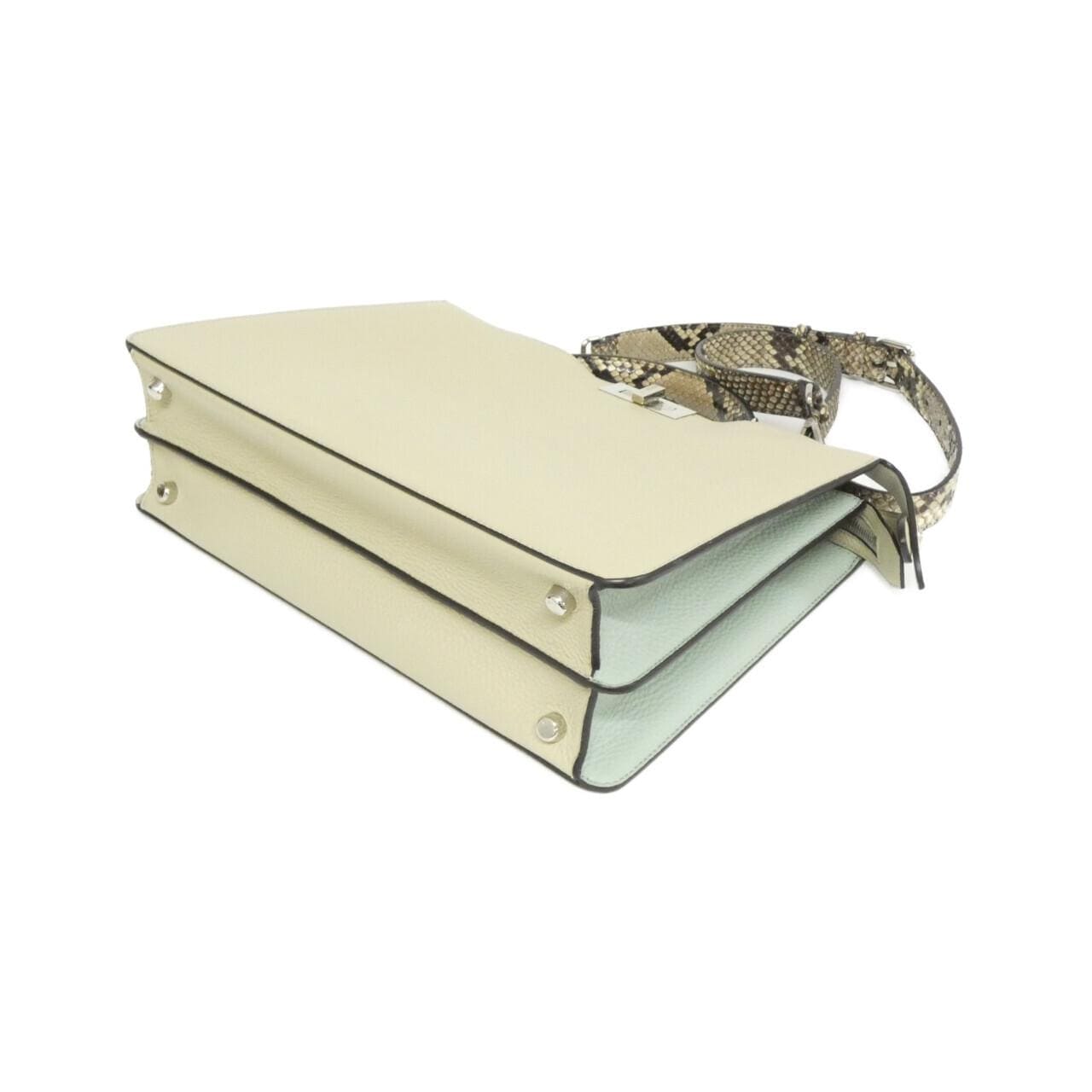 FENDI Peekaboo 7VA529 AZ4Q Bag Python Black Python - Thumbnail 3