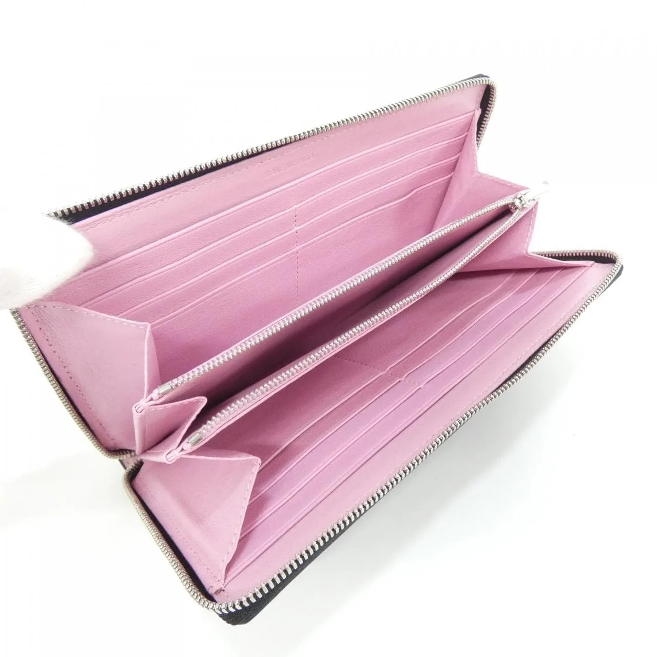 BALENCIAGA 664041 23V4Y Wallet Leather Black Leather Rank A - Thumbnail 6