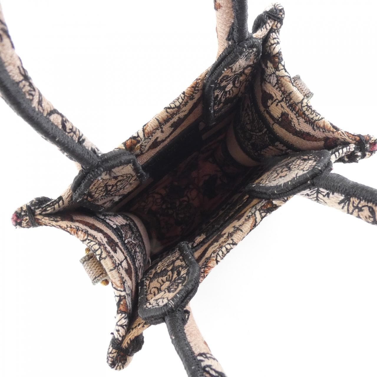 DIOR Book Tote S5555CRZI Tote Canvas Black Canvas - Thumbnail 10