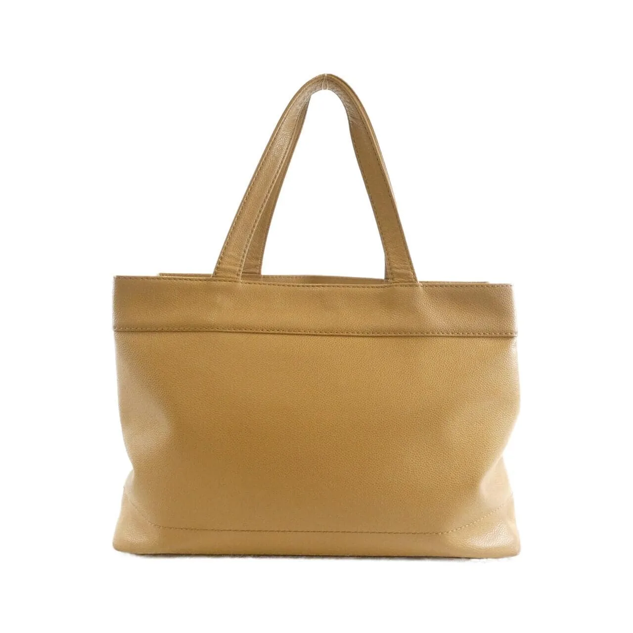 CHANEL 18237 Handbag Grained Calfskin 米色 荔枝紋牛皮 中古品B - 縮圖 2