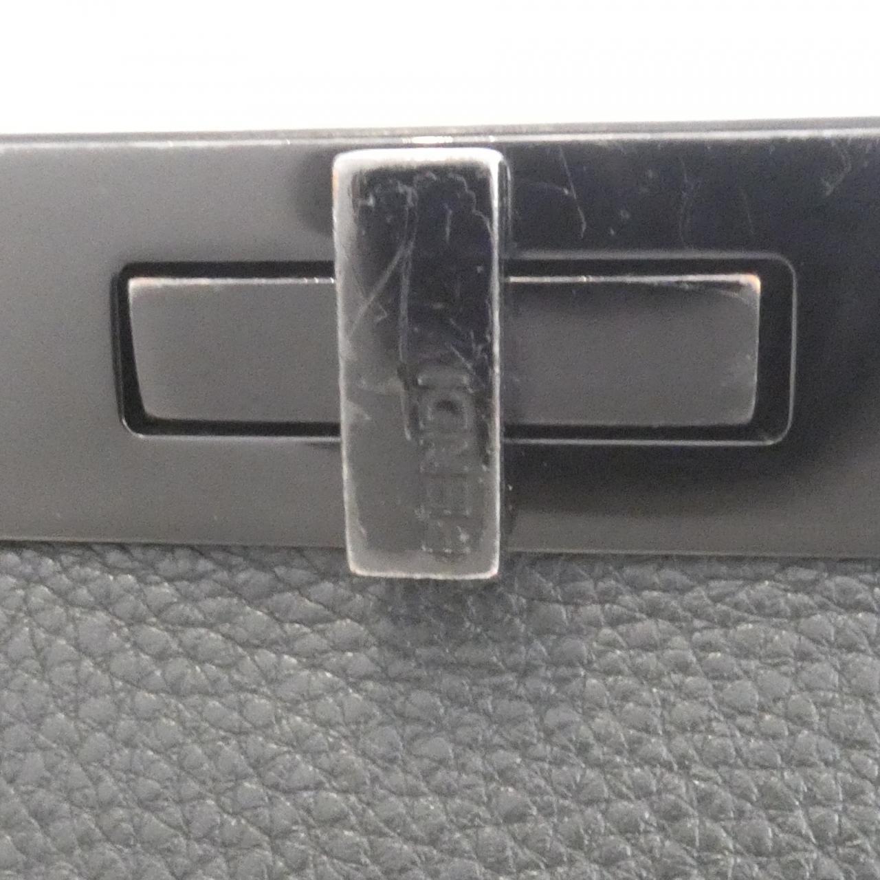 FENDI Peekaboo 7VA529 AFC3 Bag 黑色 中古品B - 縮圖 4