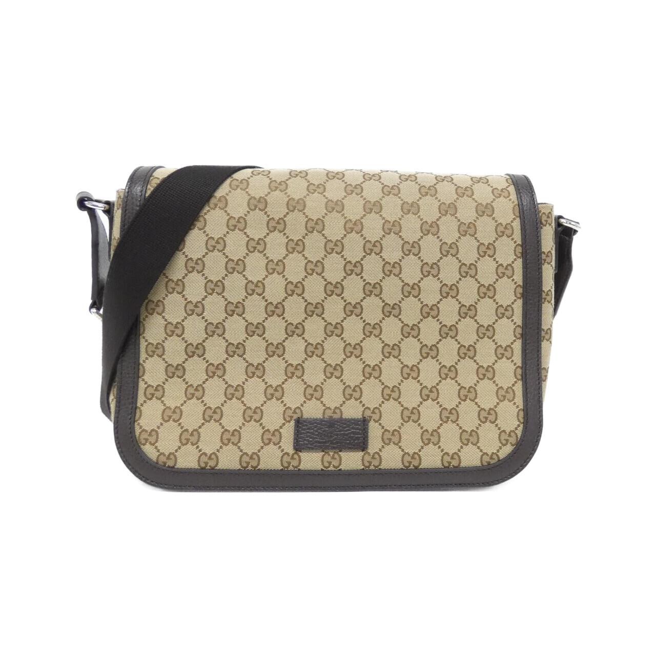 GUCCI GG Supreme 449171 KY9KN Shoulder Bag Canvas Black