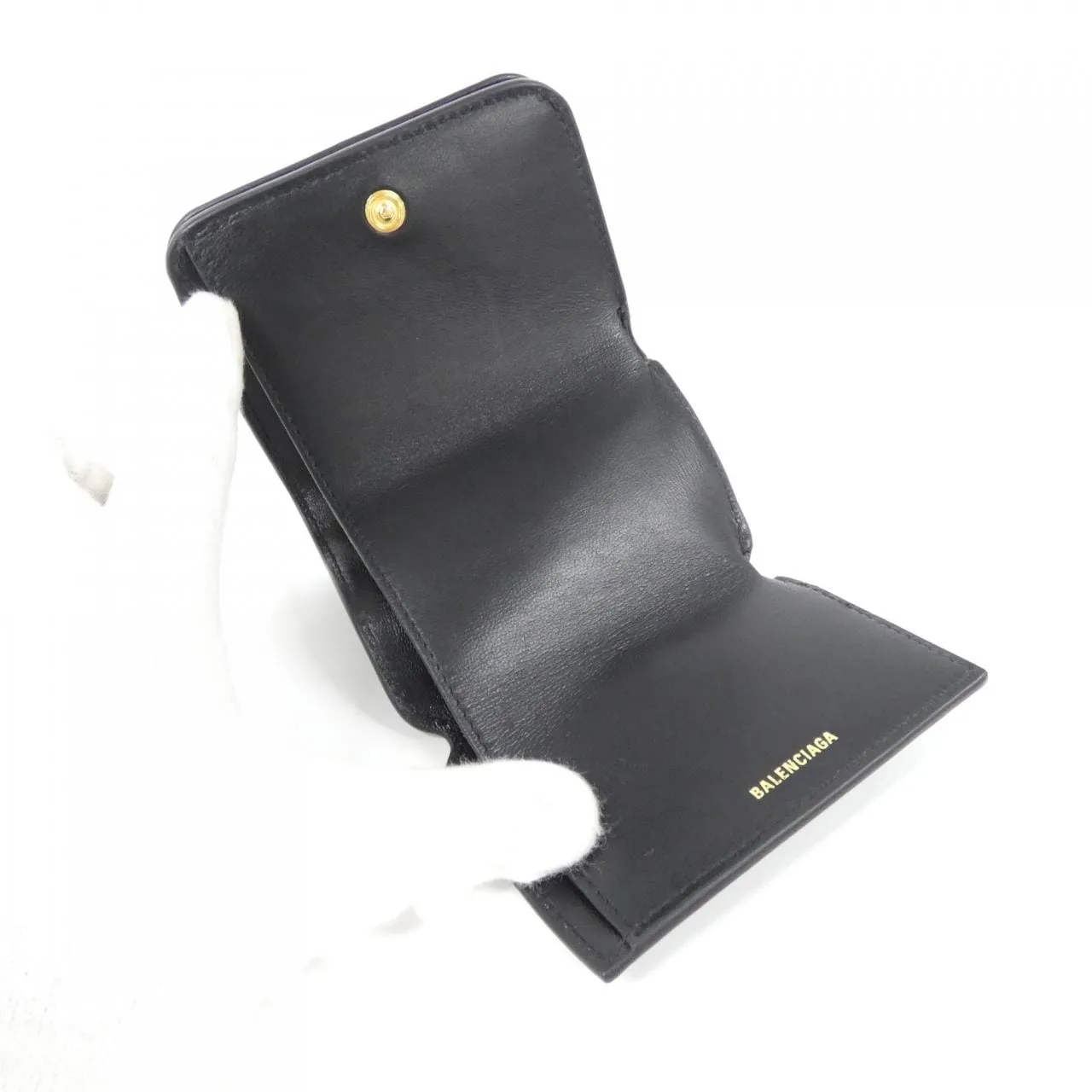 BALENCIAGA 810904 2ABGH Wallet Black Rank A - Thumbnail 6