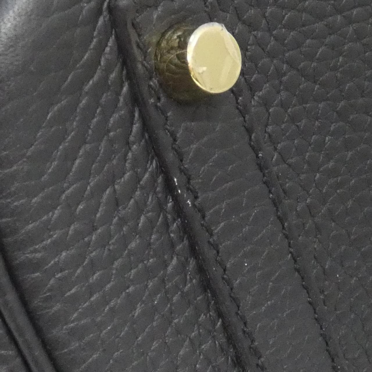 HERMES Birkin 025789CC Handbag Clemence 黑色 Clemence 皮 中古品A - 縮圖 3