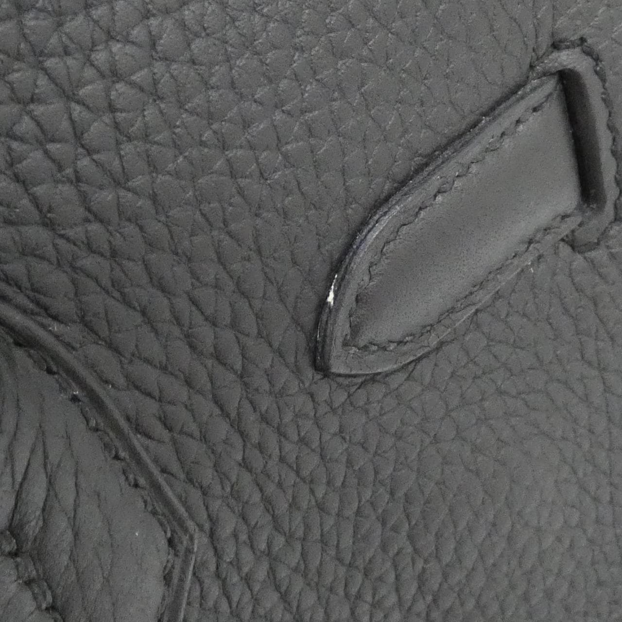 HERMES Birkin 025789CC Handbag Clemence 黑色 Clemence 皮 中古品A - 縮圖 5