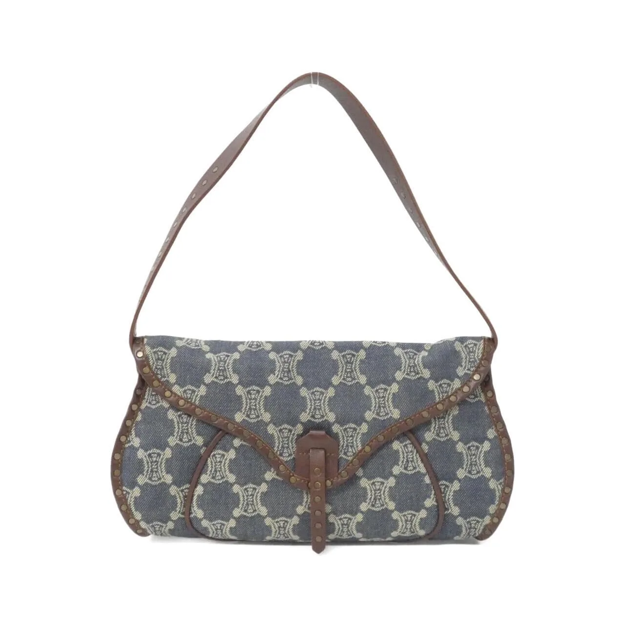 CELINE Shoulder Denim Brown