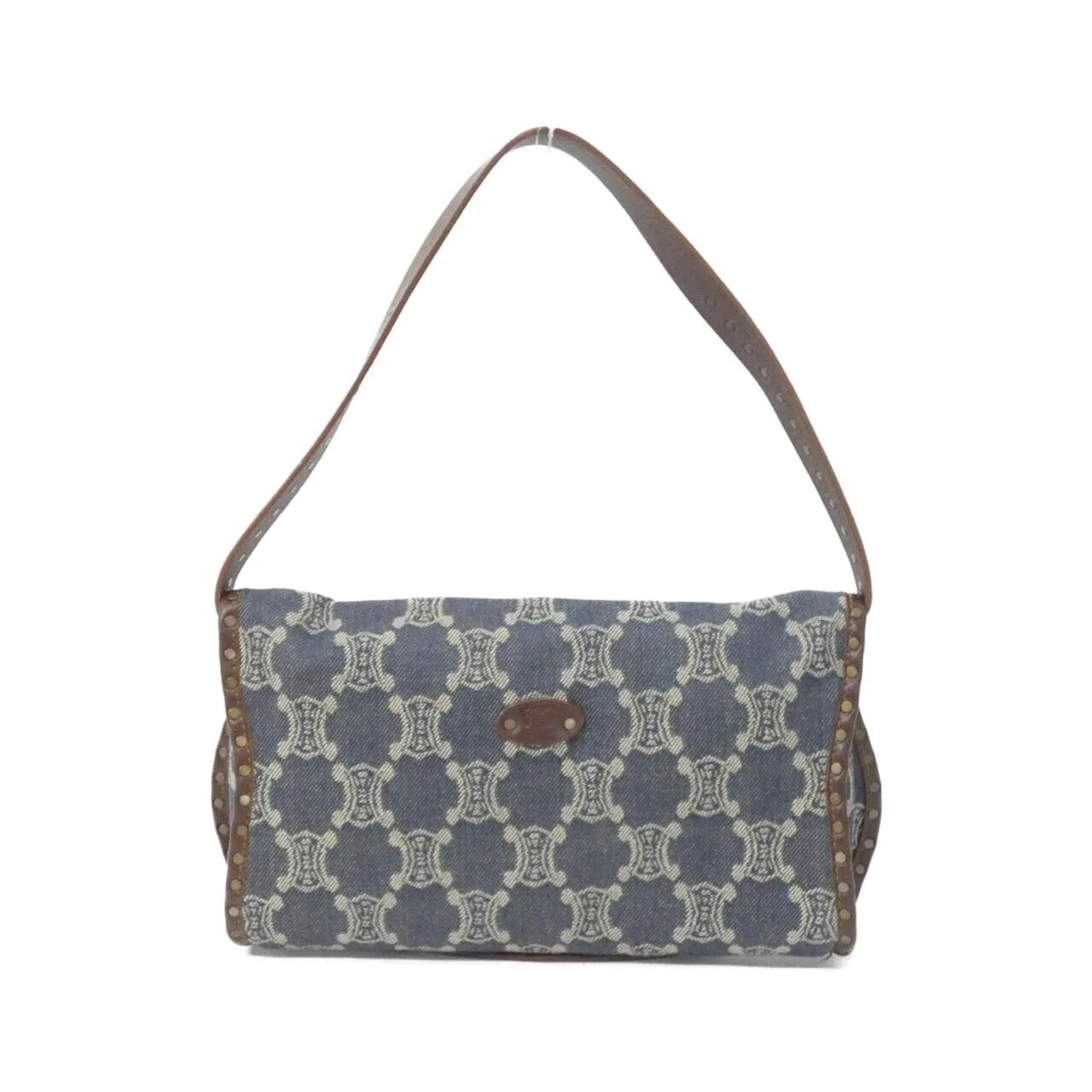 CELINE Shoulder Denim 棕色 牛仔布 中古品B - 縮圖 2