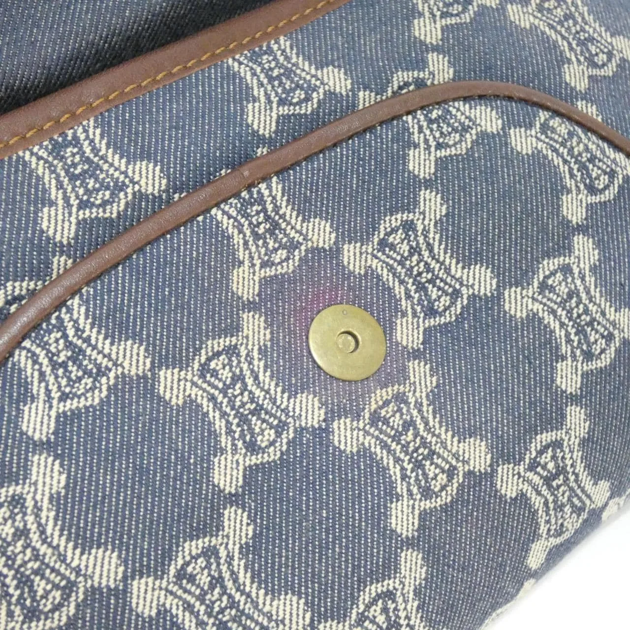 CELINE Shoulder Denim 棕色 牛仔布 中古品B - 縮圖 6