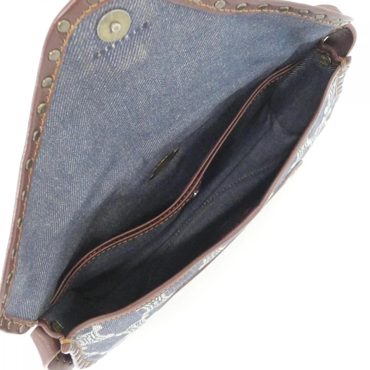 CELINE Shoulder Denim 棕色 牛仔布 中古品B - 縮圖 8