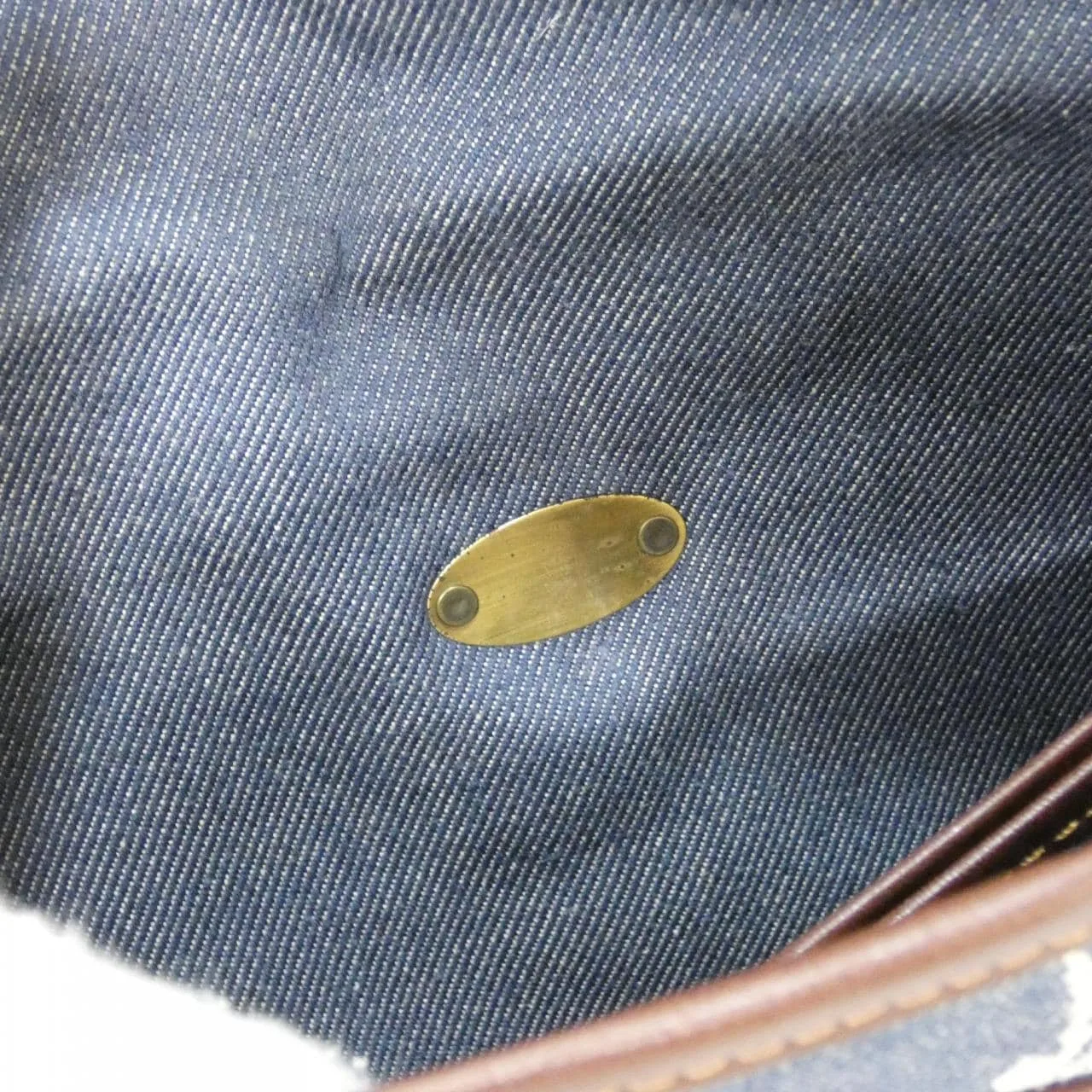 CELINE Shoulder Denim 棕色 牛仔布 中古品B - 縮圖 9