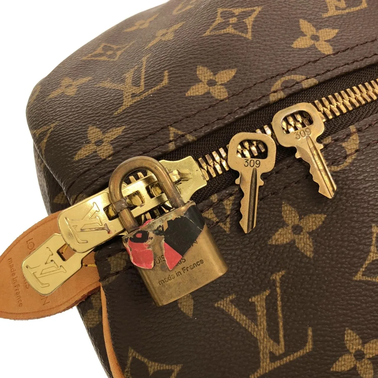 LOUIS VUITTON Keepall M41424 Boston Monogram Black Monogram - Thumbnail 6