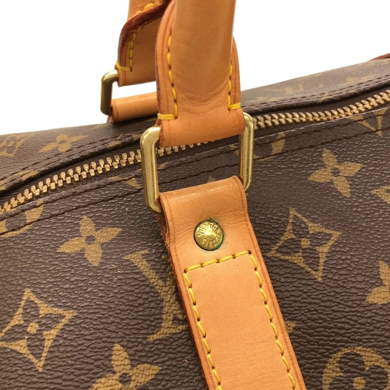 LOUIS VUITTON Keepall M41424 Boston Monogram Black Monogram - Thumbnail 7