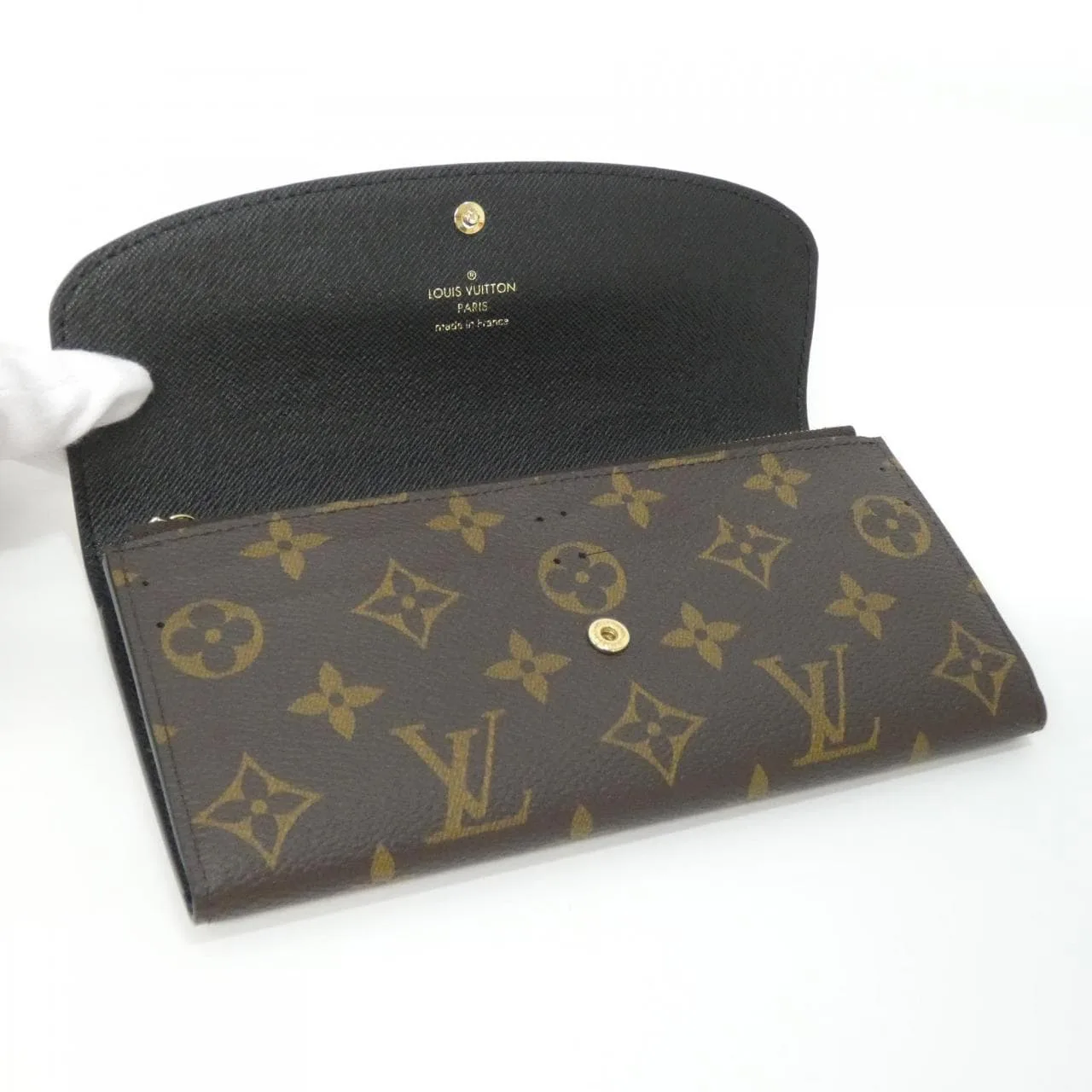 LOUIS VUITTON M82157 Wallet Monogram 黑色 Monogram 中古品A - 縮圖 3