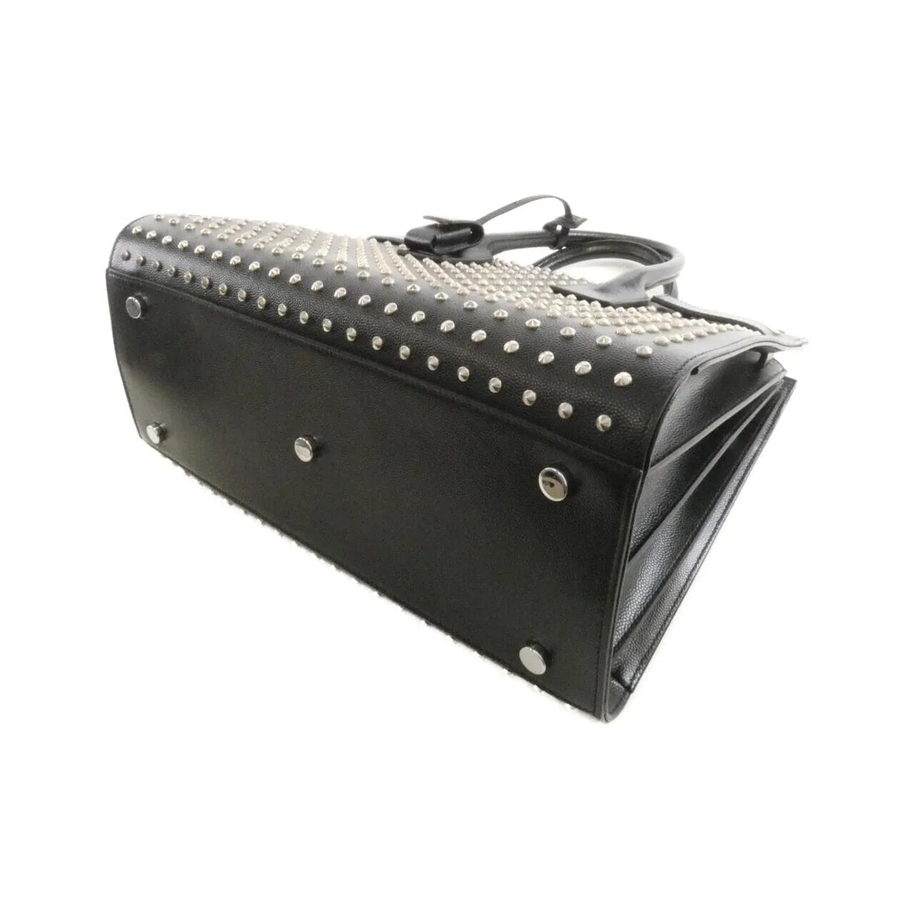 SAINT LAURENT Sac de Jour 355154 BOW52 Handbag Leather 黑色 皮革 中古品A - 縮圖 3