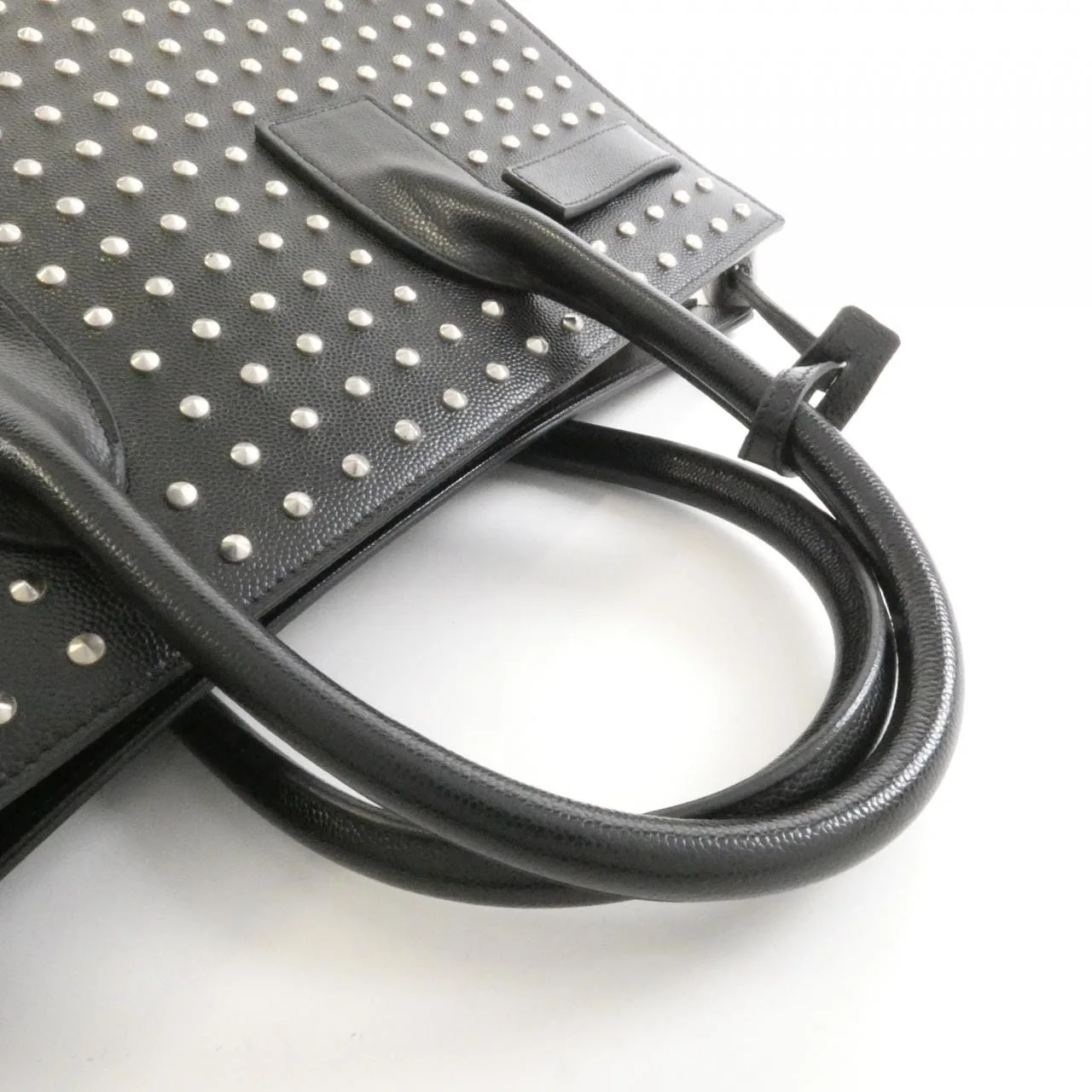 SAINT LAURENT Sac de Jour 355154 BOW52 Handbag Leather 黑色 皮革 中古品A - 縮圖 6