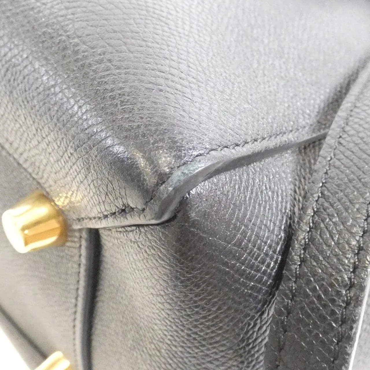 CELINE Cabas 176103ZVA Handbag Black Rank A - Thumbnail 3