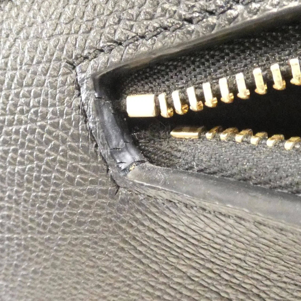 CELINE Cabas 176103ZVA Handbag Black Rank A - Thumbnail 4