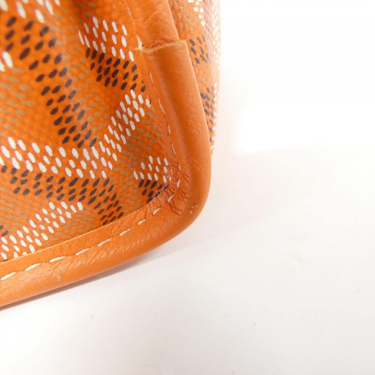 GOYARD Anjou Bag Canvas 橙色 帆布 中古品A - 縮圖 4